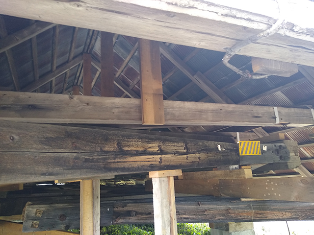 Sanborn Covered Bridge roof photo by Marcel and Jeanne Beaudry